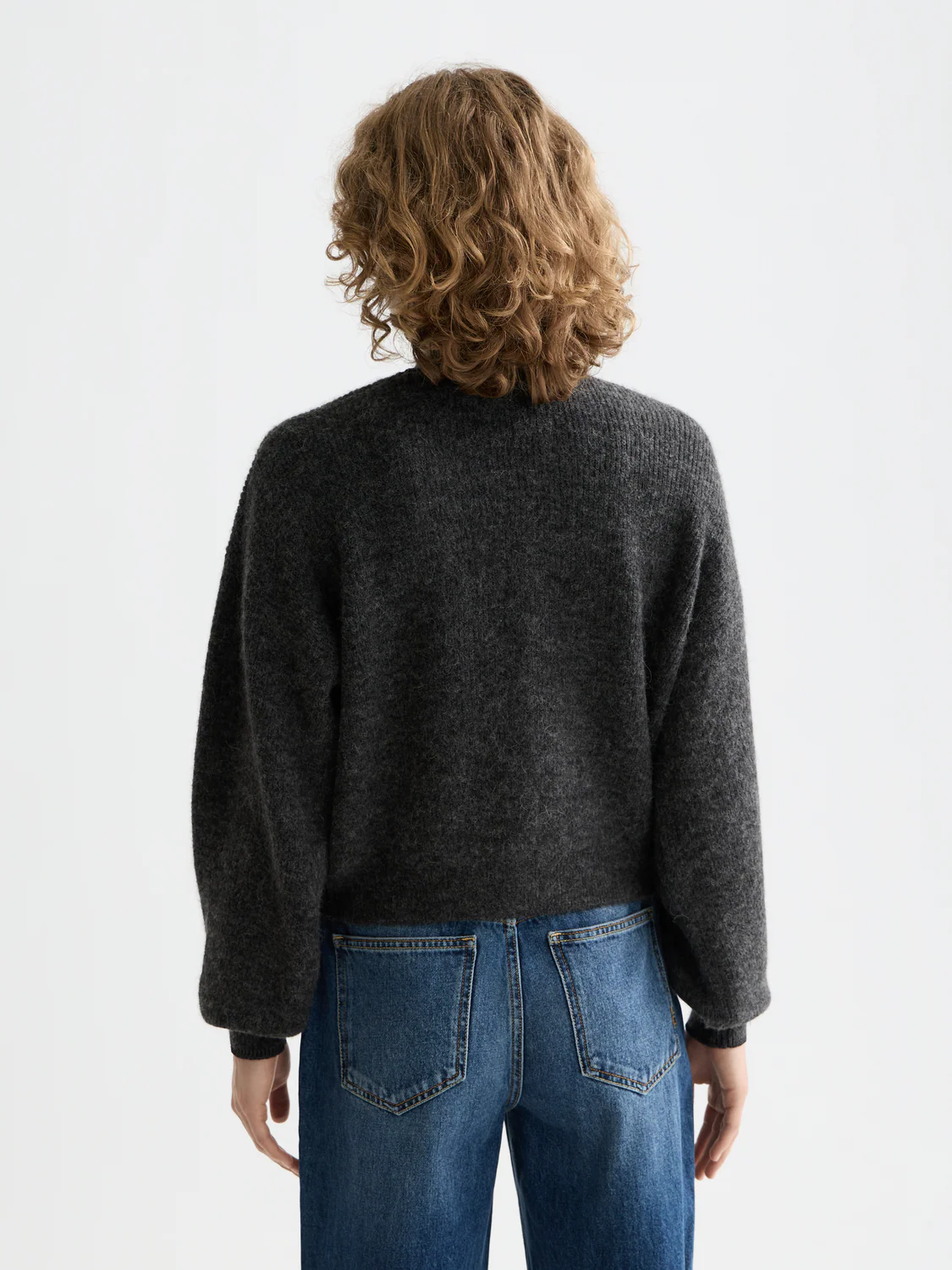 Essentials fuzzy relaxed cardigan - Image 4