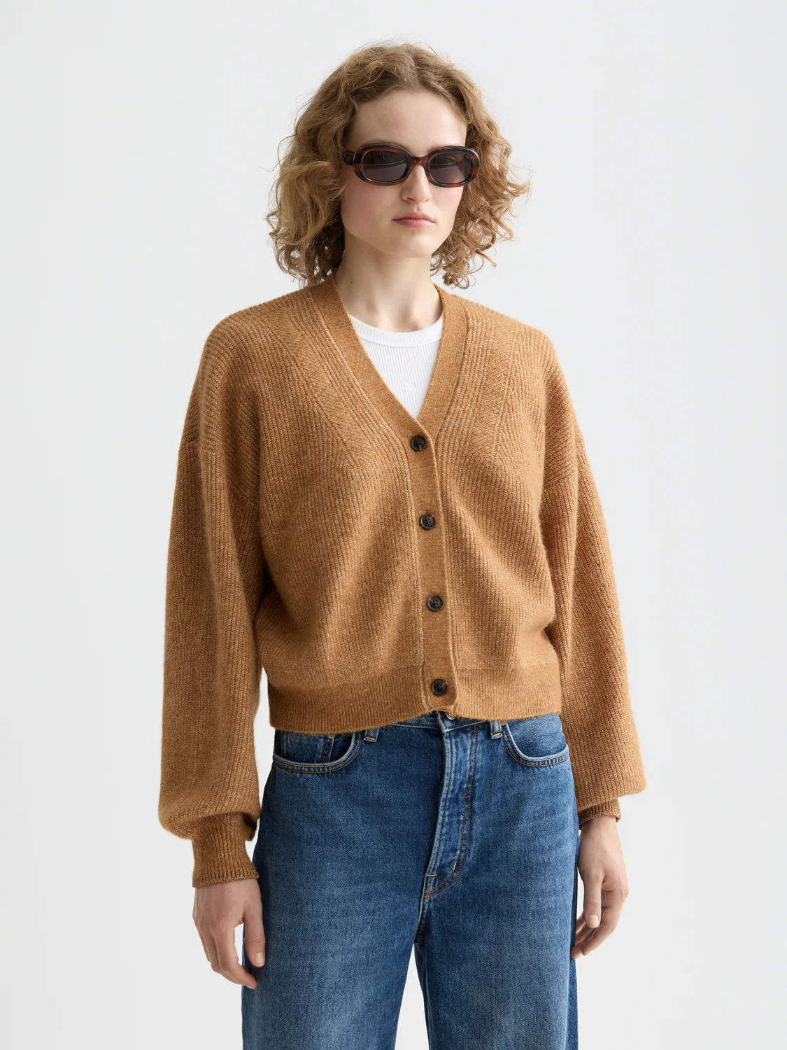 Essentials fuzzy relaxed cardigan - Image 8