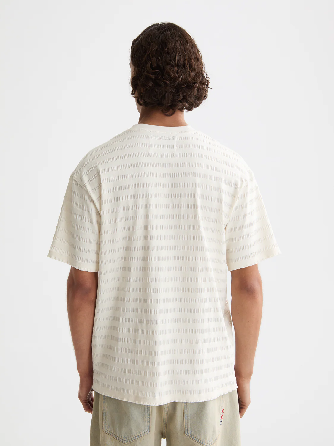 horizonal textured t-shirt - Image 11
