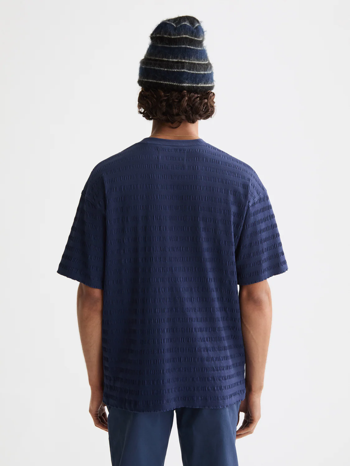 horizonal textured t-shirt - Image 18