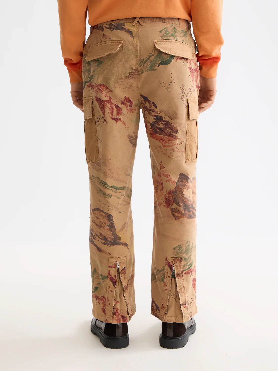 Harper Printed loose tapered cargo pants - Image 4