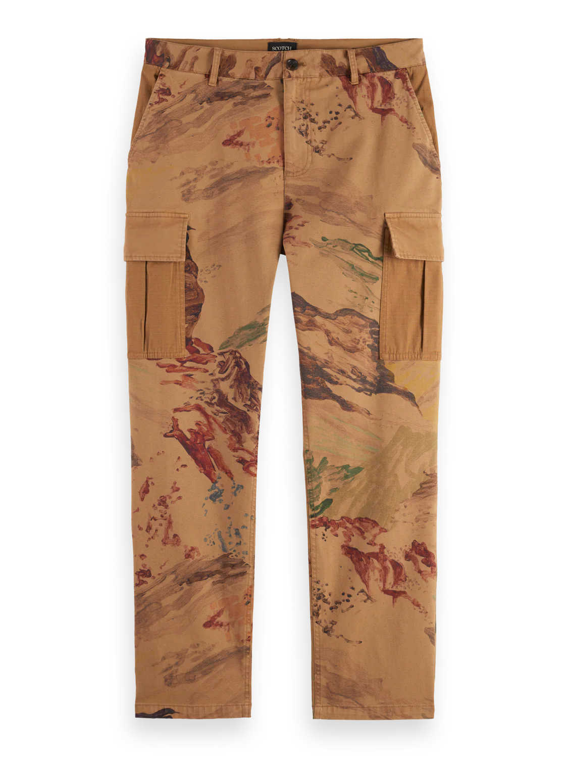 Harper Printed loose tapered cargo pants - Image 5