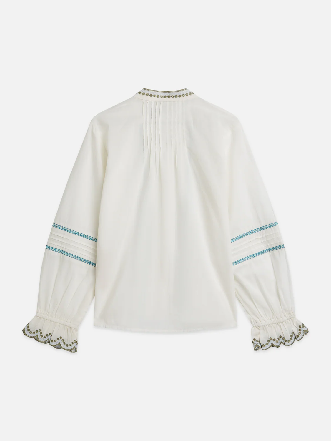 Girls Embroidered long-sleeve cotton shirt - Image 6