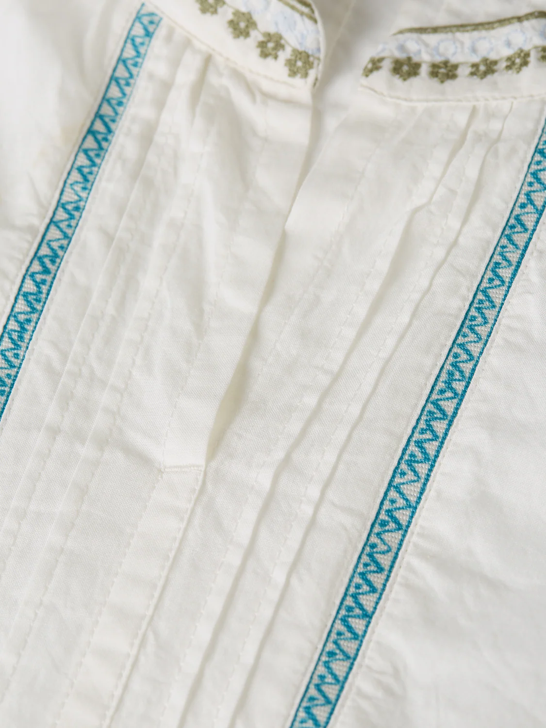 Girls Embroidered long-sleeve cotton shirt - Image 7