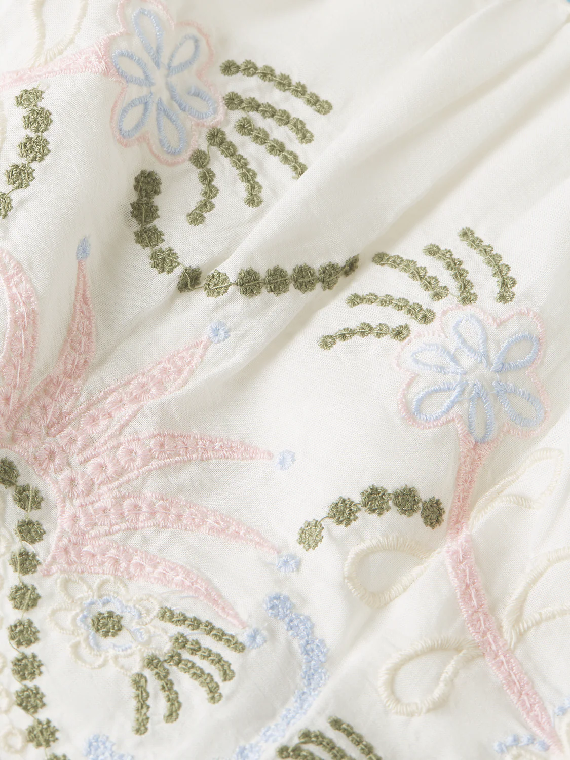 Girls Embroidered cotton skirt - Image 7