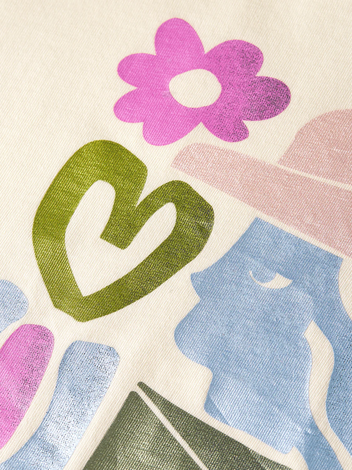 Girls artwork relaxed knotted T-shirt - Image 3