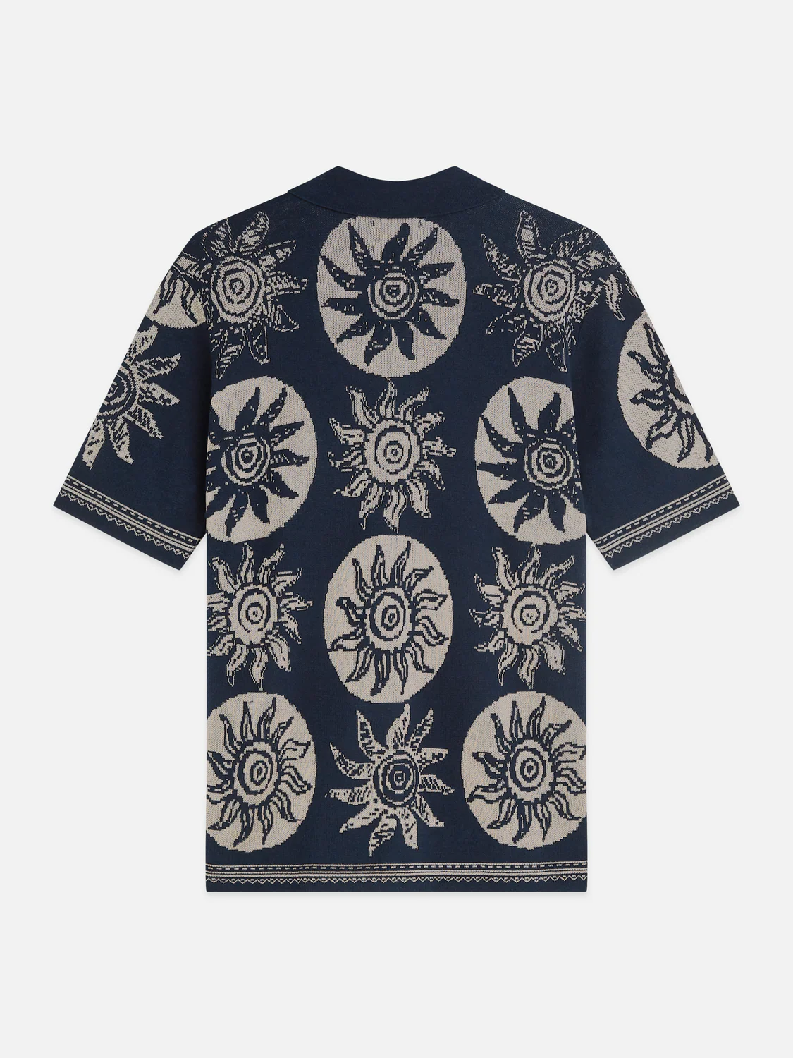 Knitted jaquard short sleeve shirt - Image 6