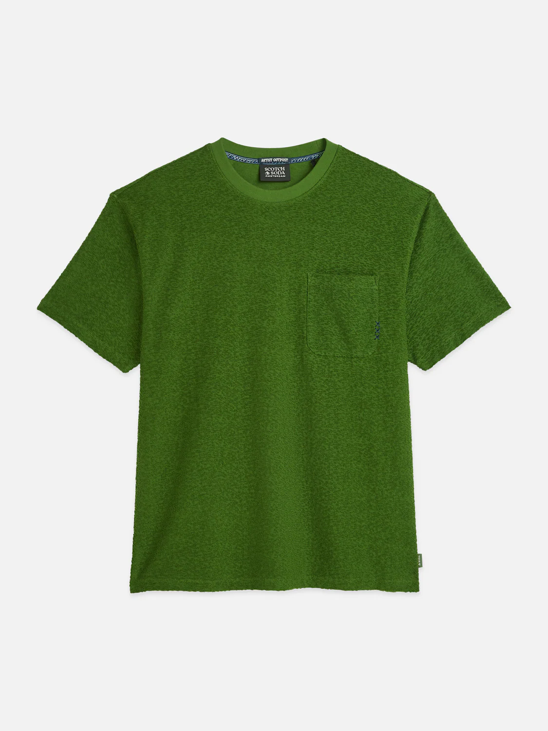 Jacquard towelling relaxed T-shirt - Image 5