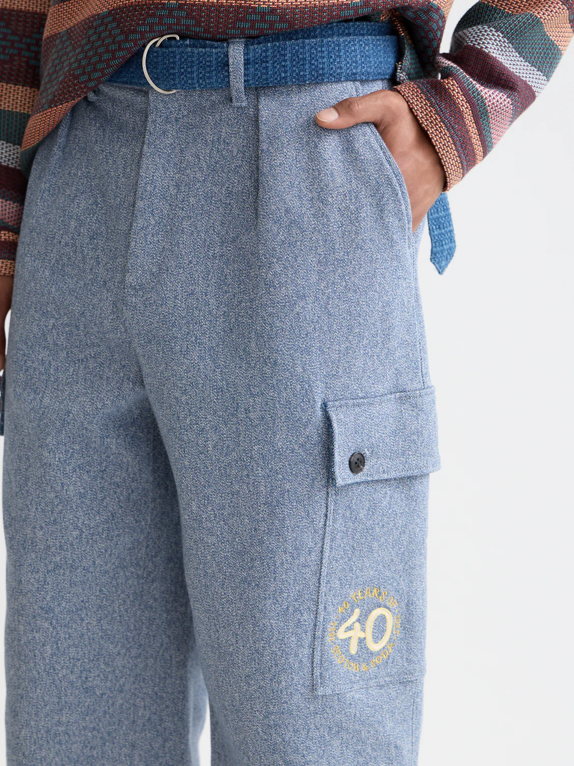 40th Anniversary Melange Loose Straight Cargo Pant - Image 3