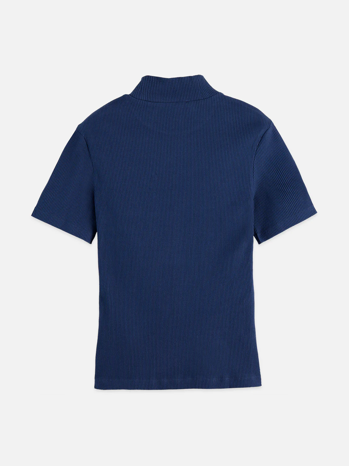 Mock neck rib T-shirt - Image 6