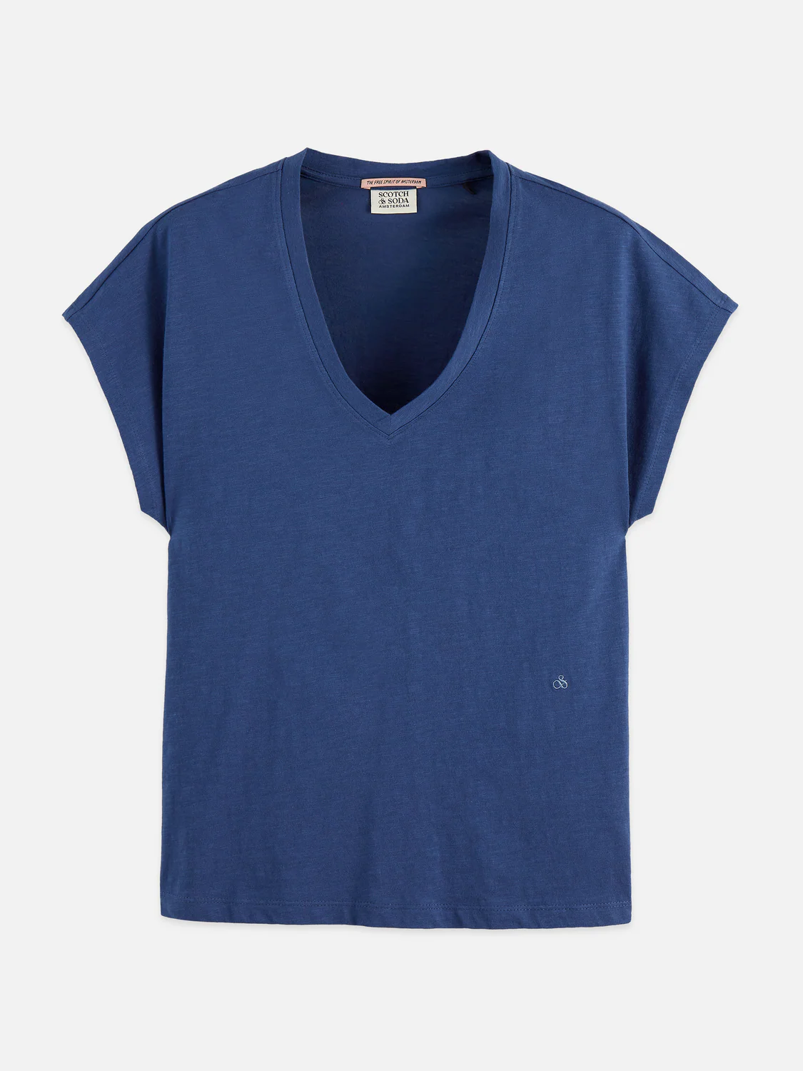 V-neck logo embroidery t-shirt - Image 5