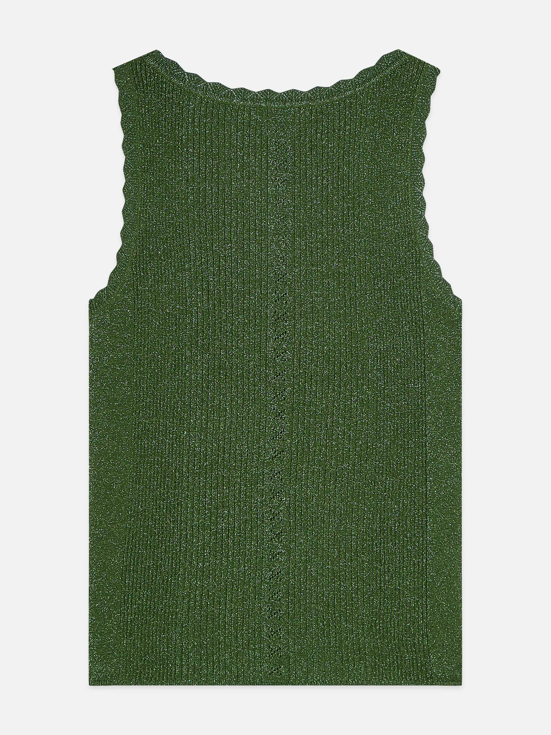 Metallic ribbed knitted tank - Image 6