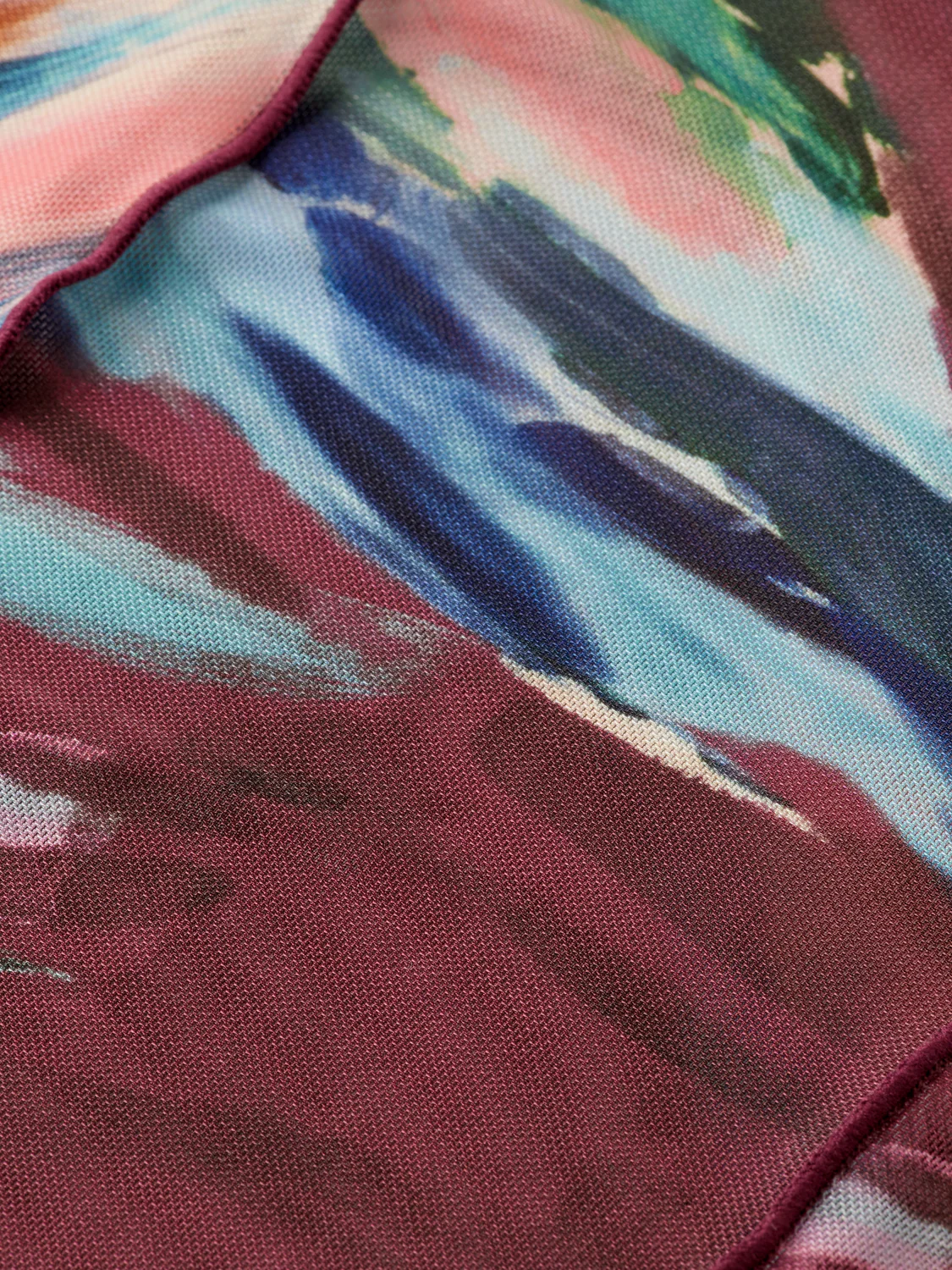 All over printed mesh long sleeve T-shirt - Image 7