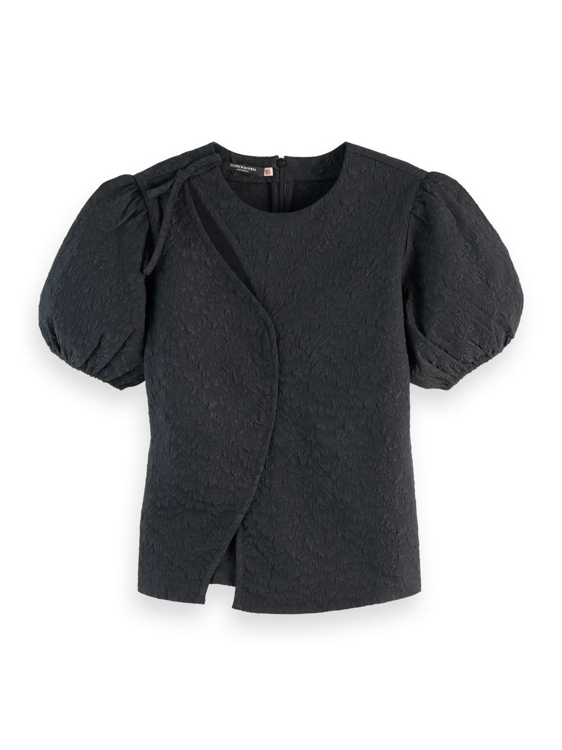 Puff sleeve textured top - Image 5
