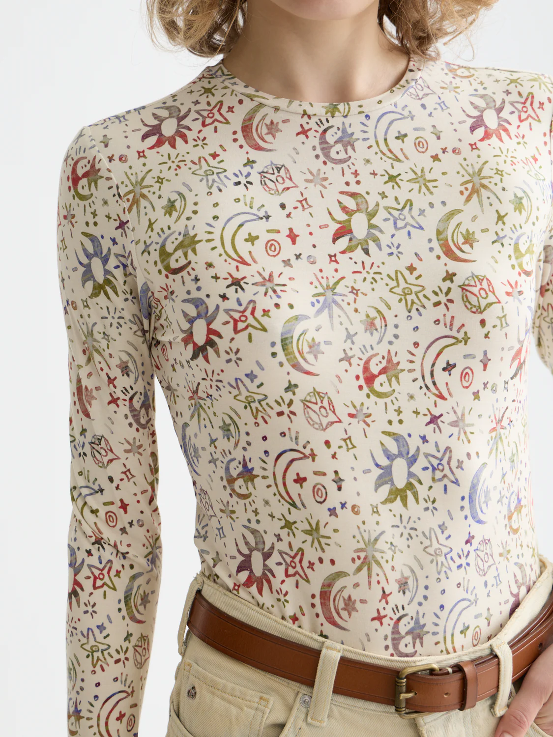Printed long sleeve top - Image 3