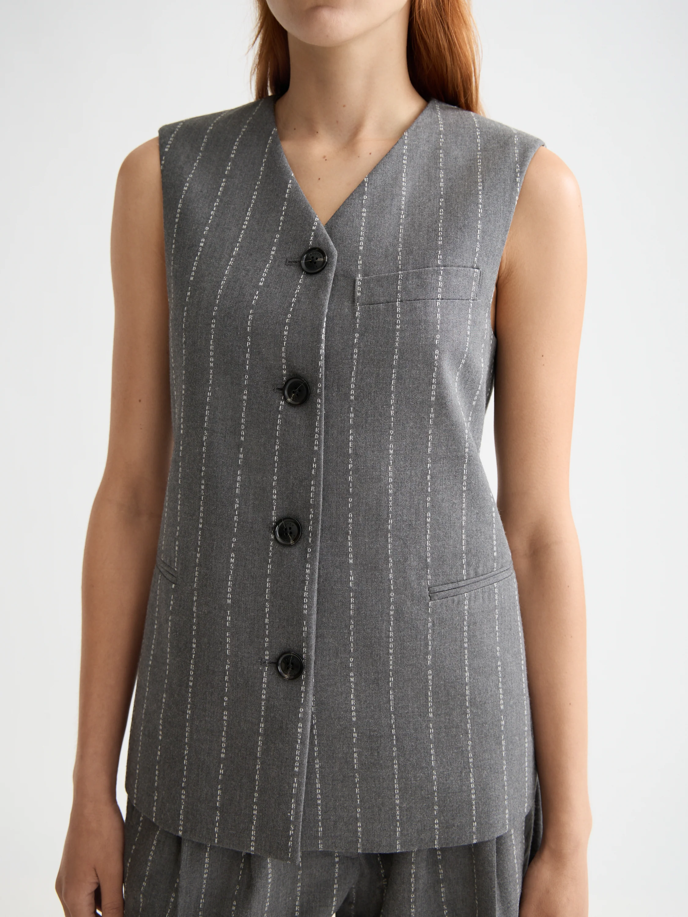 Pinstripe Waistcoat - Image 3